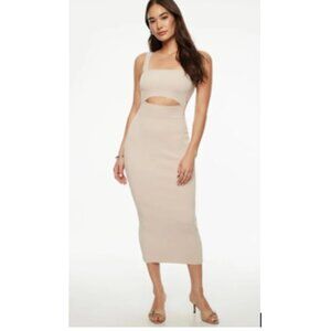 Dynamite Cut Out Knit Midi Dress
